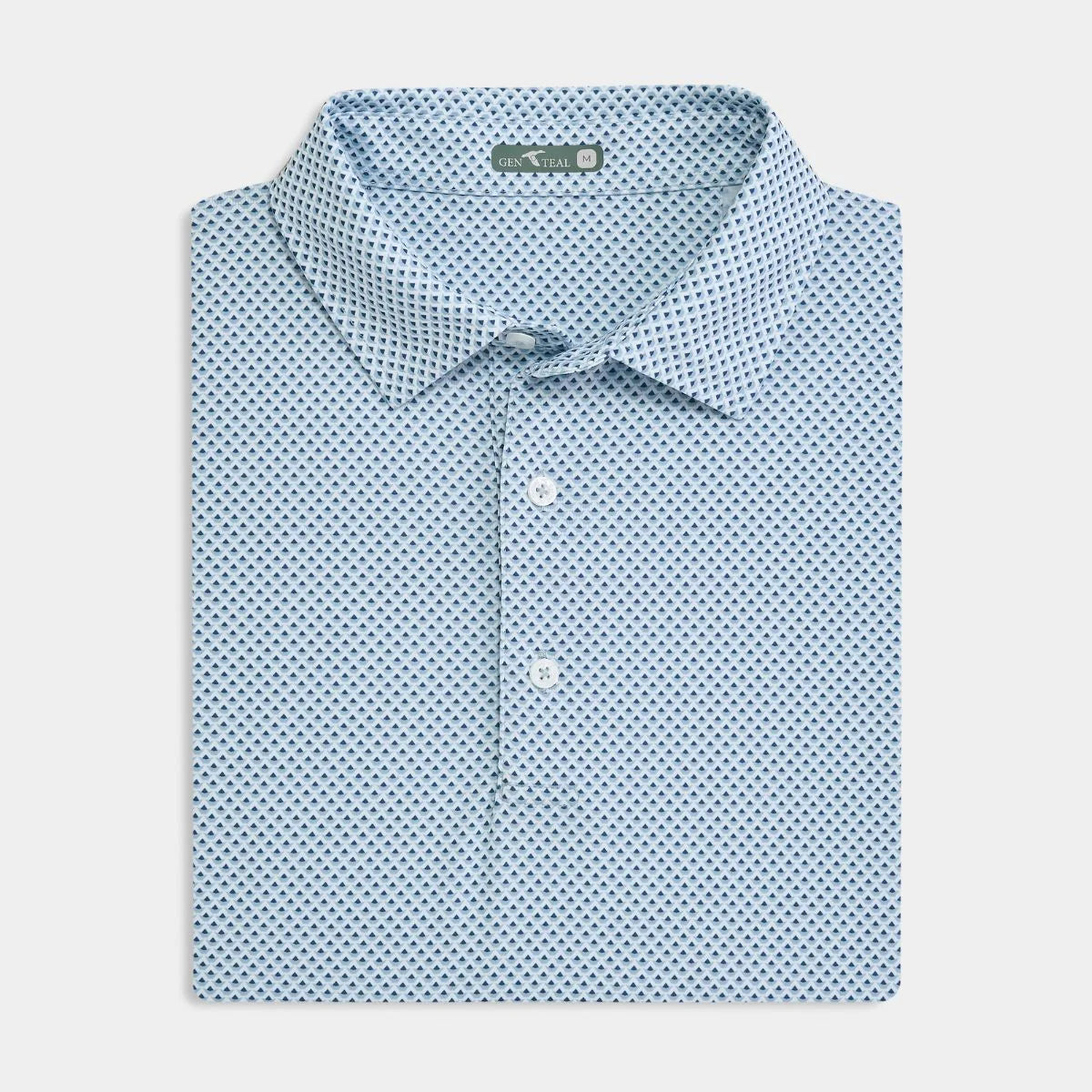 SKY PRISMATIC PRINTED PERFORMANCE POLO