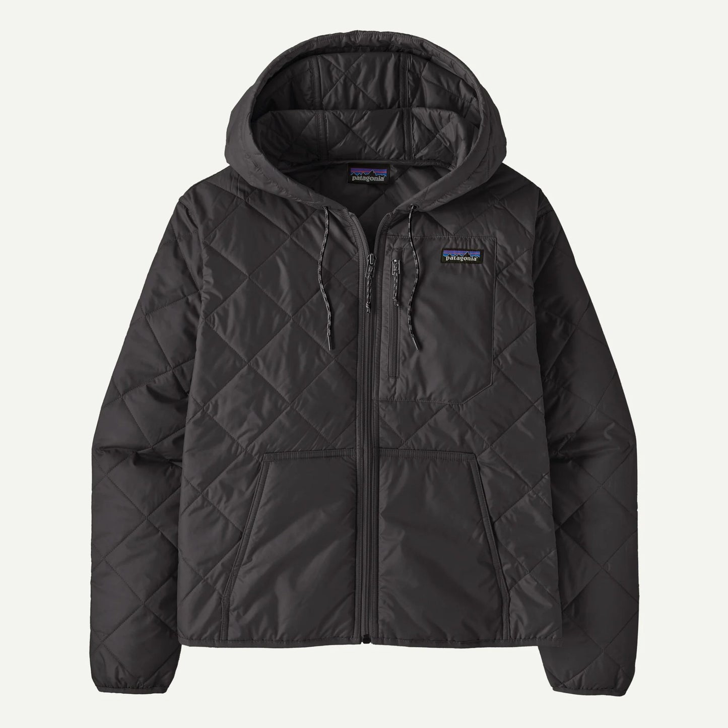WOMEN DIAMOND QUILTED BOMBER HOODY