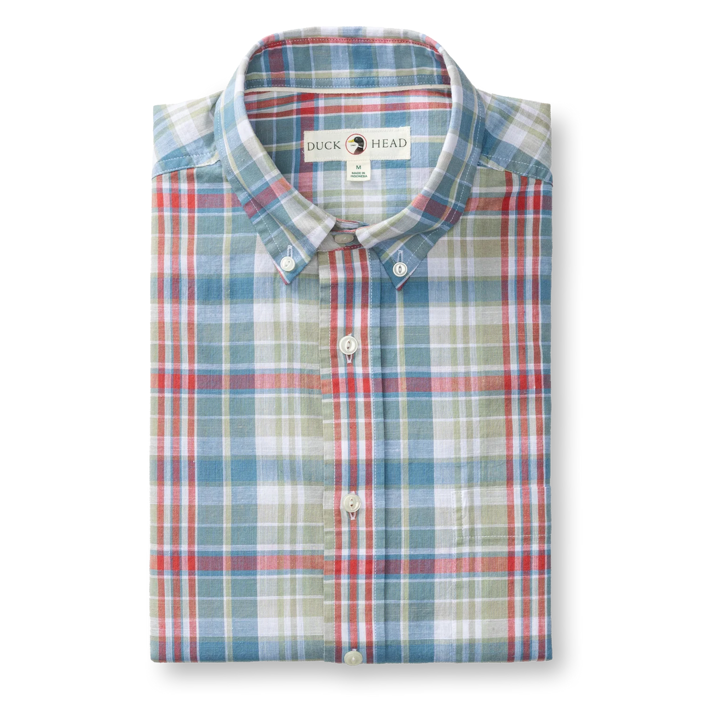 COTTON CHAMBRAY SPORT SHIRT SUNWASHED BLUE