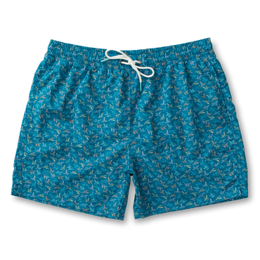 PRINT SAILPORT SWIM SHORT 6 INCH