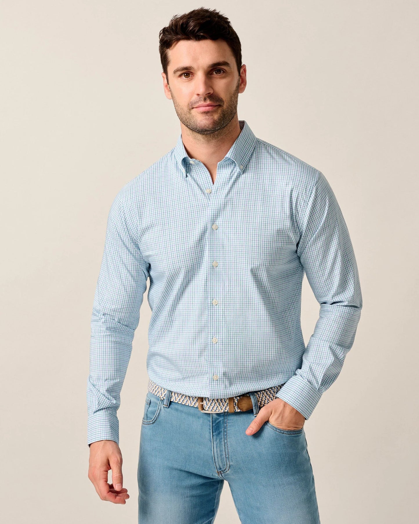 PERF BUTTON DOWN SHIRT KOBY