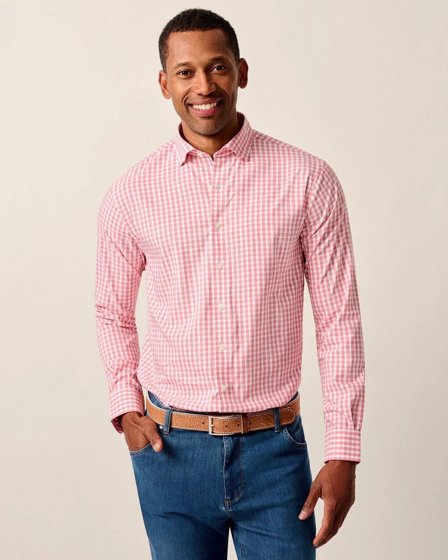 WESTWOOD BUTTON DOWN PERF SHIRT LS