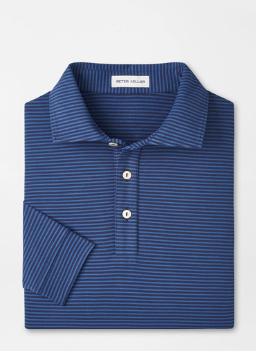 LYONS STRIPE PERF POLO LS