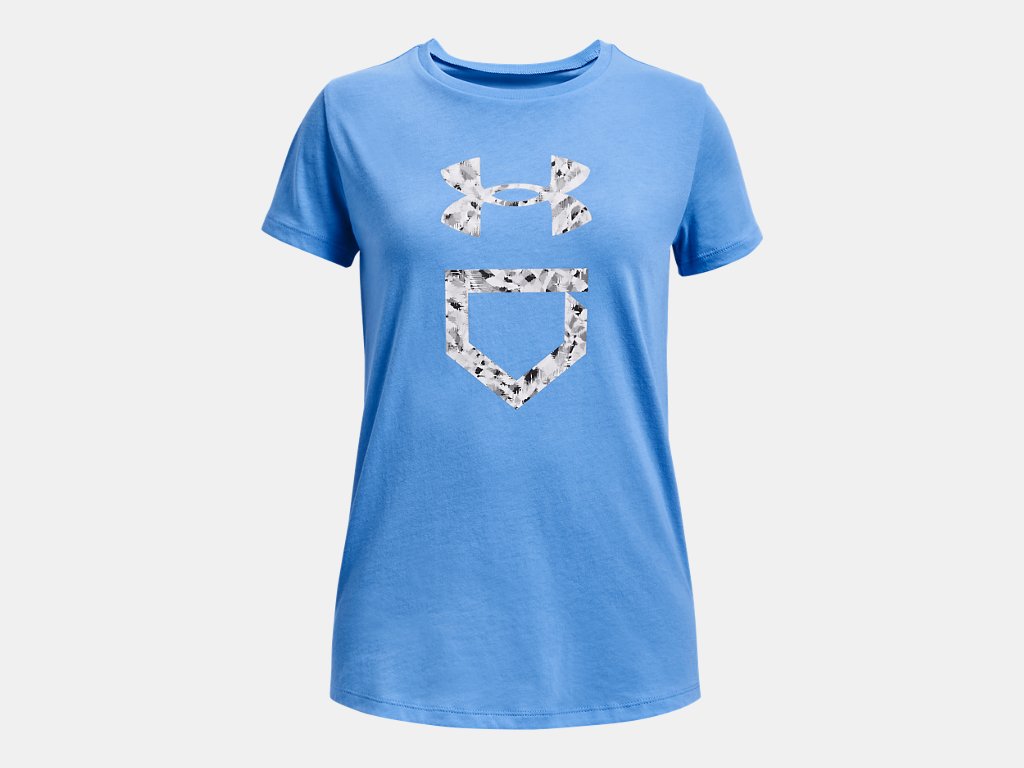 UA GIRLS PLATE FILL SS T