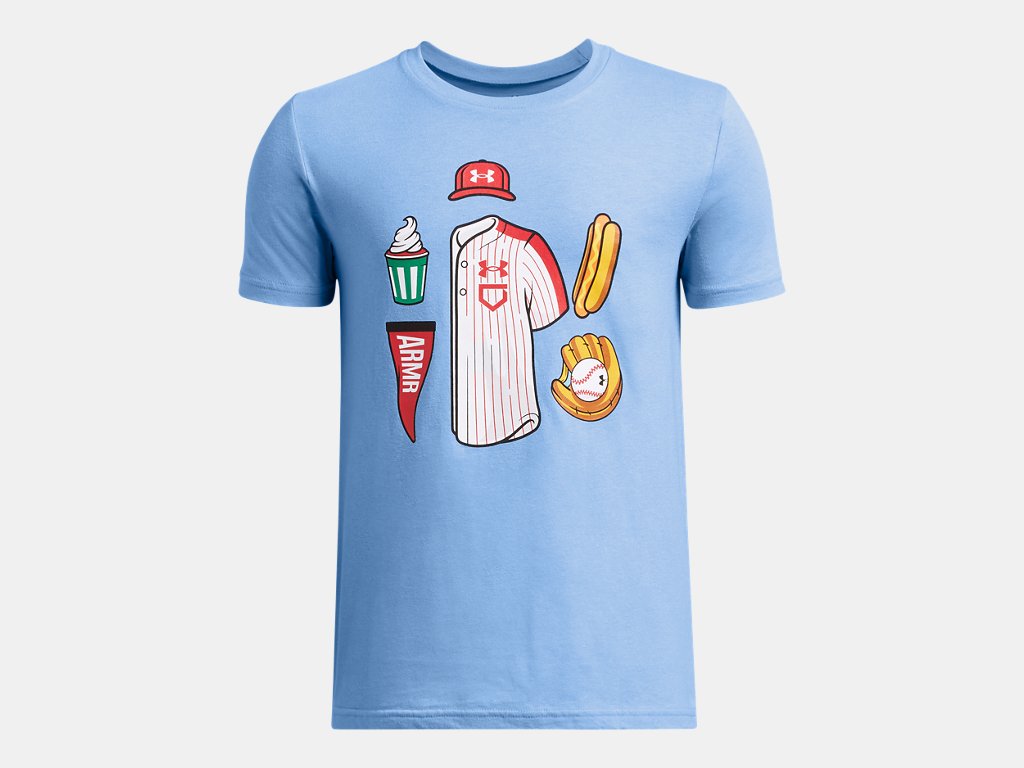 BOYS BASEBALL ILLUSTRATED SS T