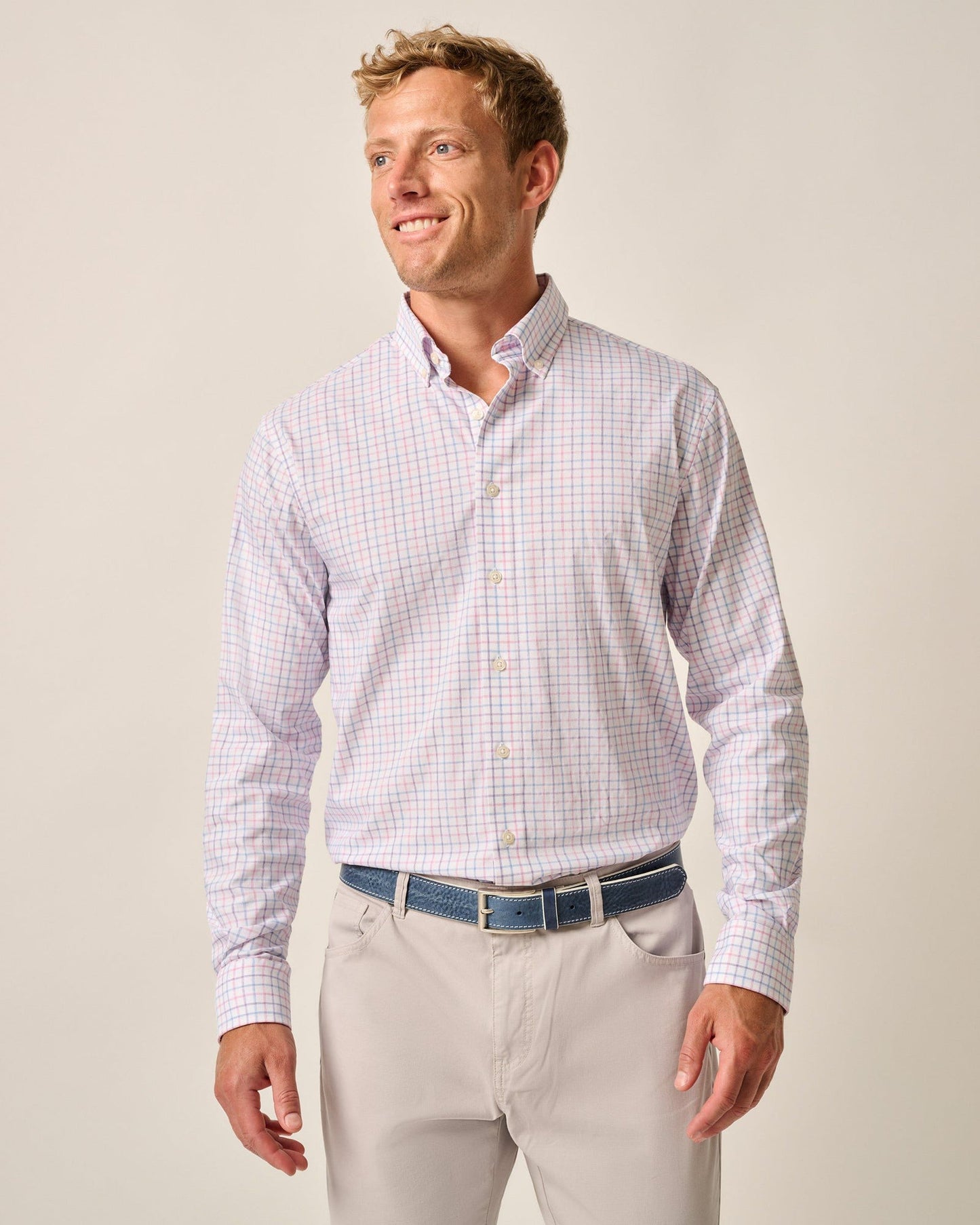 PADDOCK PERF BUTTON UP LS