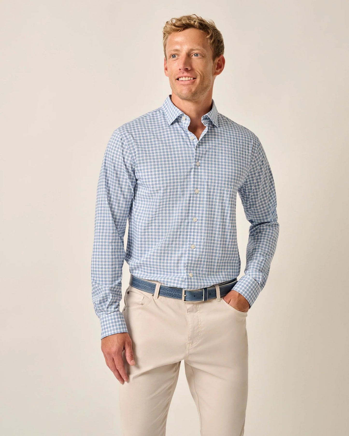 WESTWOOD BUTTON DOWN PERF SHIRT LS