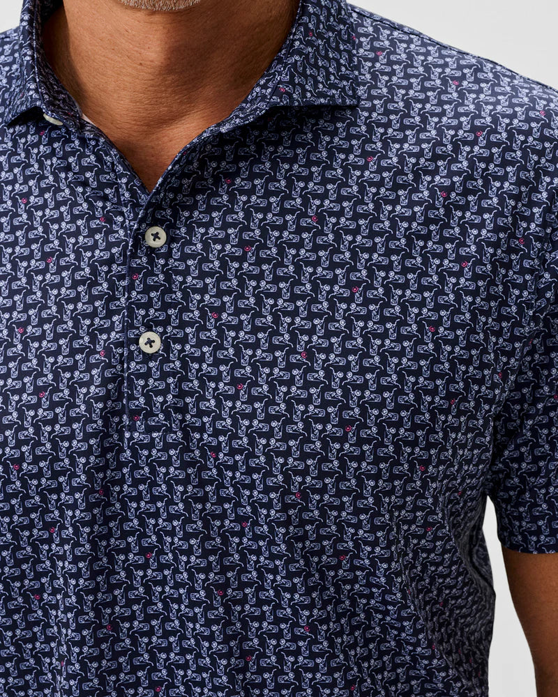 MINTY PERF JERSEY POLO