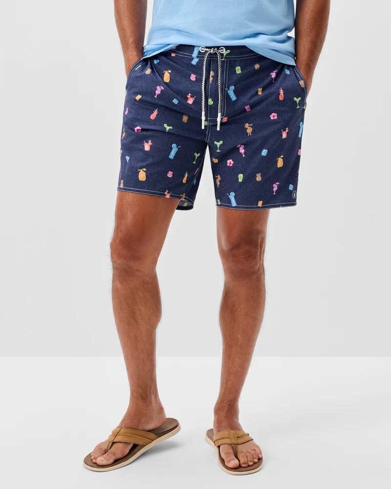 KANALOA HALF ELASTIC SWIM TRUNK 7 INCH