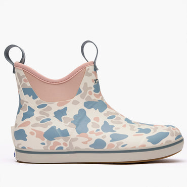 WOMEN ANKLE DECK BOOT IVORY DUCK CAMO
