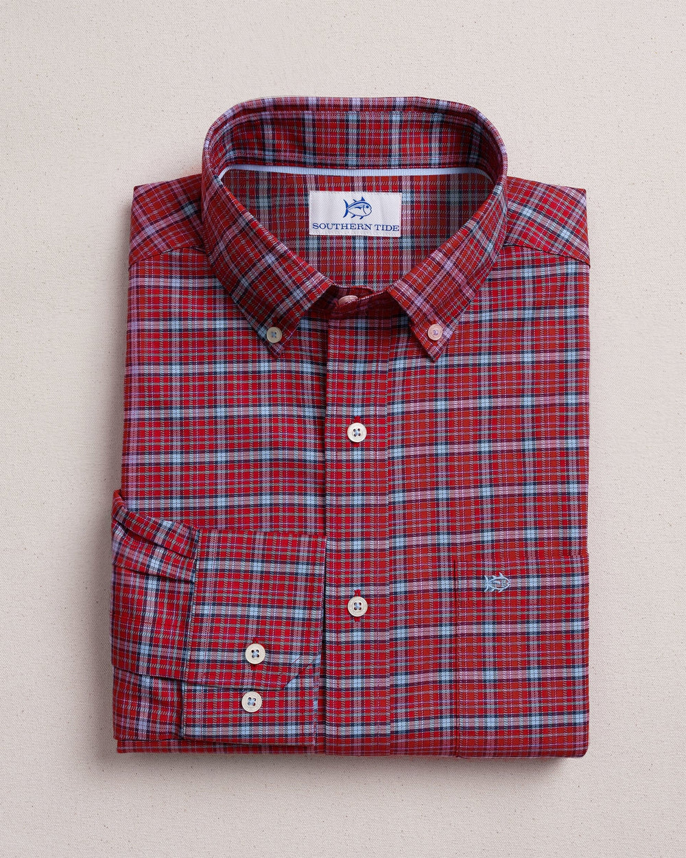 SKIPJACK SPORTSHIRT SALSA RED LS