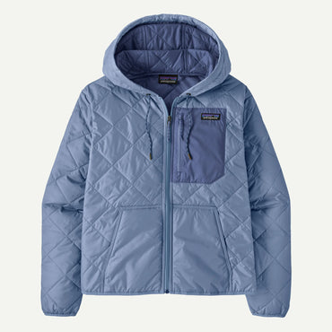 WOMEN DIAMOND QUILTED BOMBER HOODY