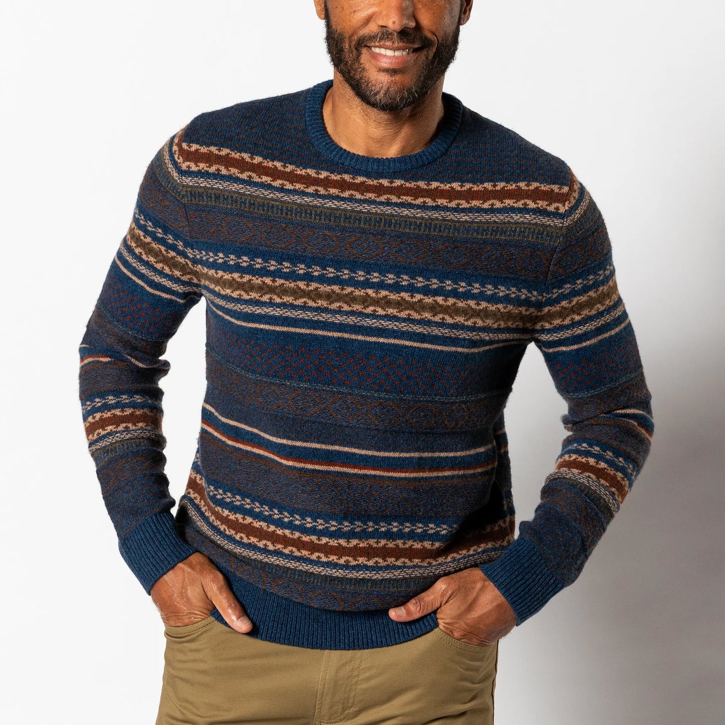 BIRCH FAIR ISLE CREWNECK SWEATER