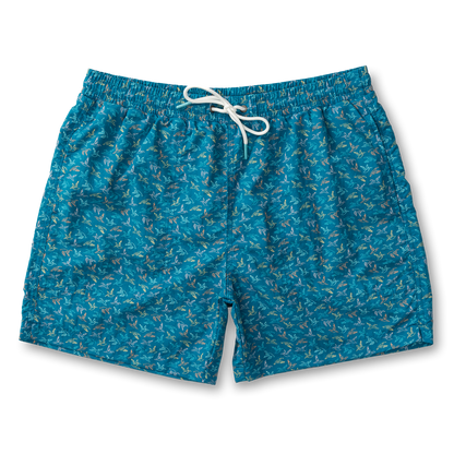 PRINT SAILPORT SWIM SHORT 6 INCH