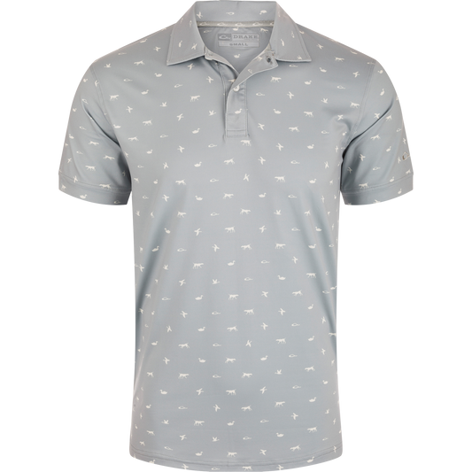 DRAKE PERF PRINT POLO