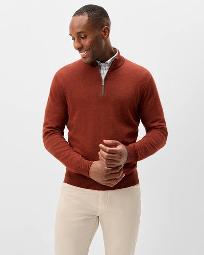 RAYNOR MERINO QTR ZIP SWEATER