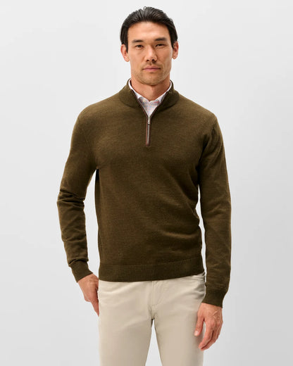 RAYNOR MERINO QTR ZIP SWEATER