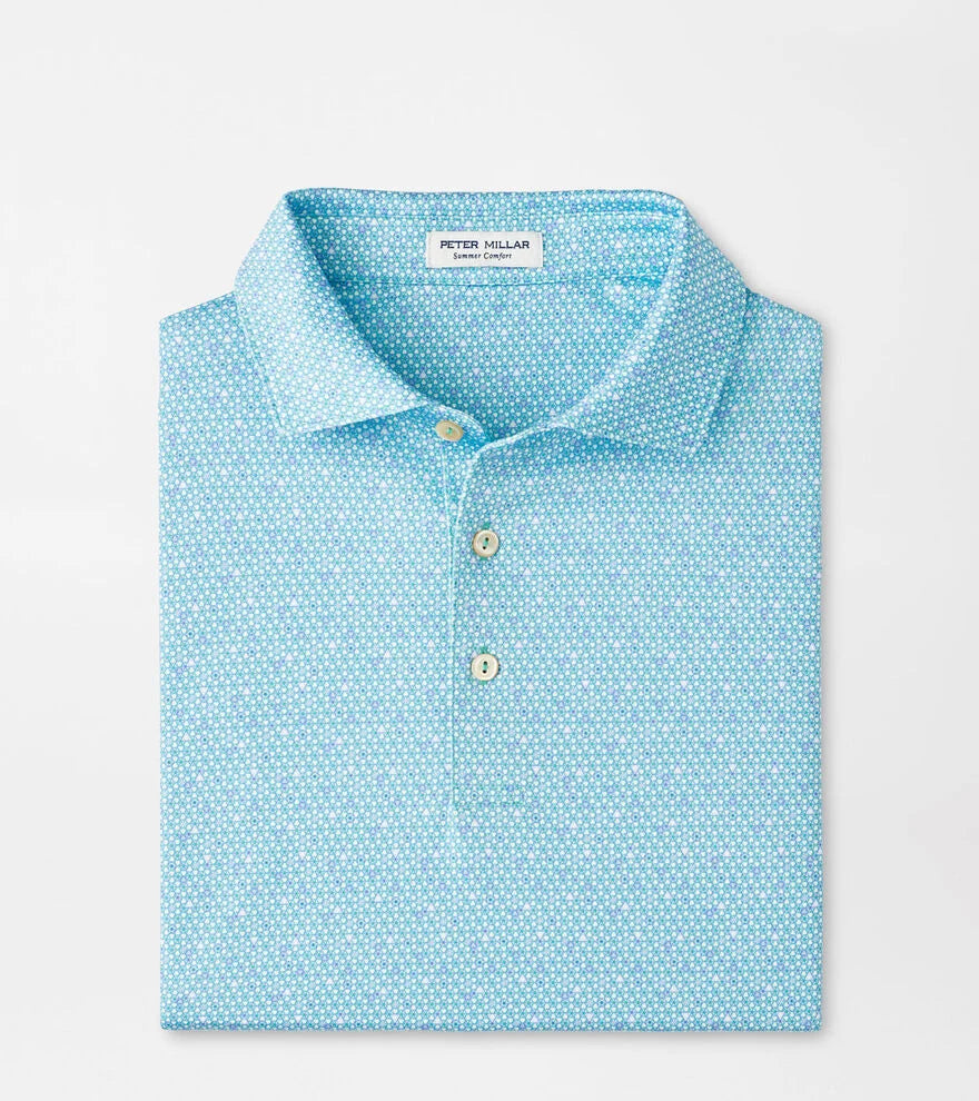 COSTANZO GEO PERF JERSEY POLO