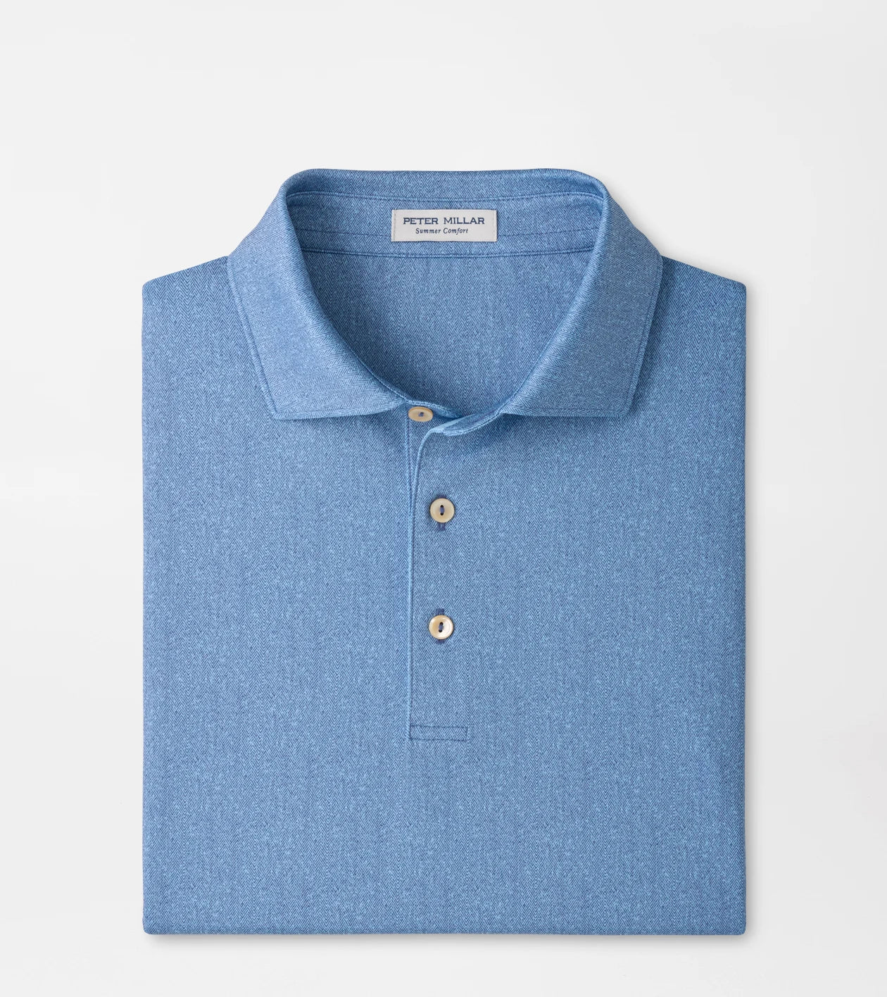 HERRINGBONE PERF JERSEY POLO