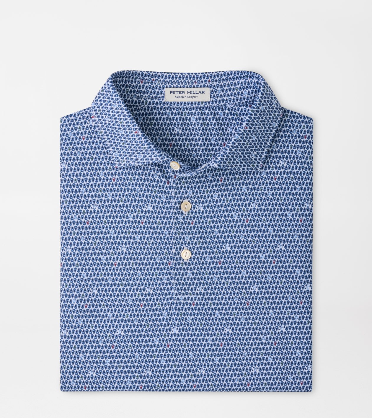ON THE HALF SHELL PERF JERSEY POLO