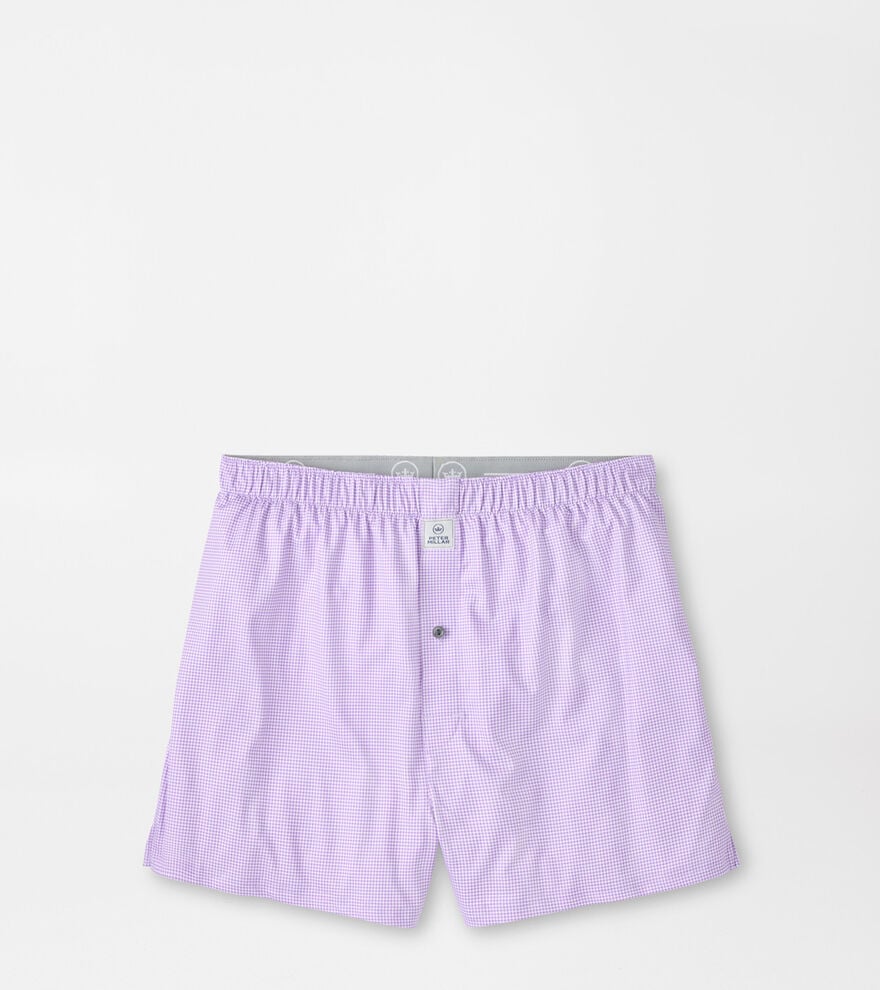GINGHAM PERF BOXER SHORT