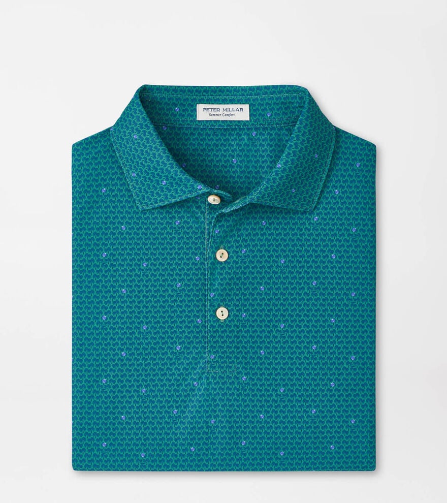ISLAND RAYS PERF MESH POLO
