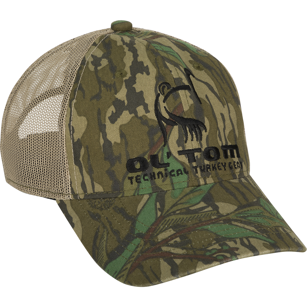 CAMO MESH BACK OL TOM LOGO CAP