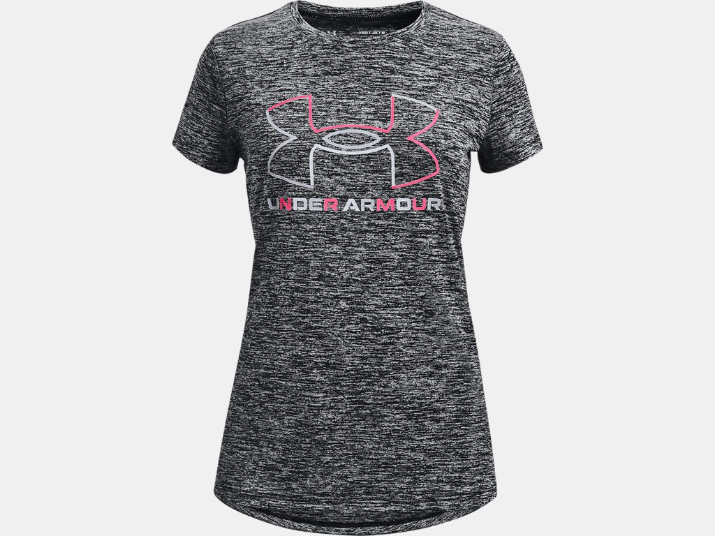 GIRLS TECH BIG LOGO TWIST SS T
