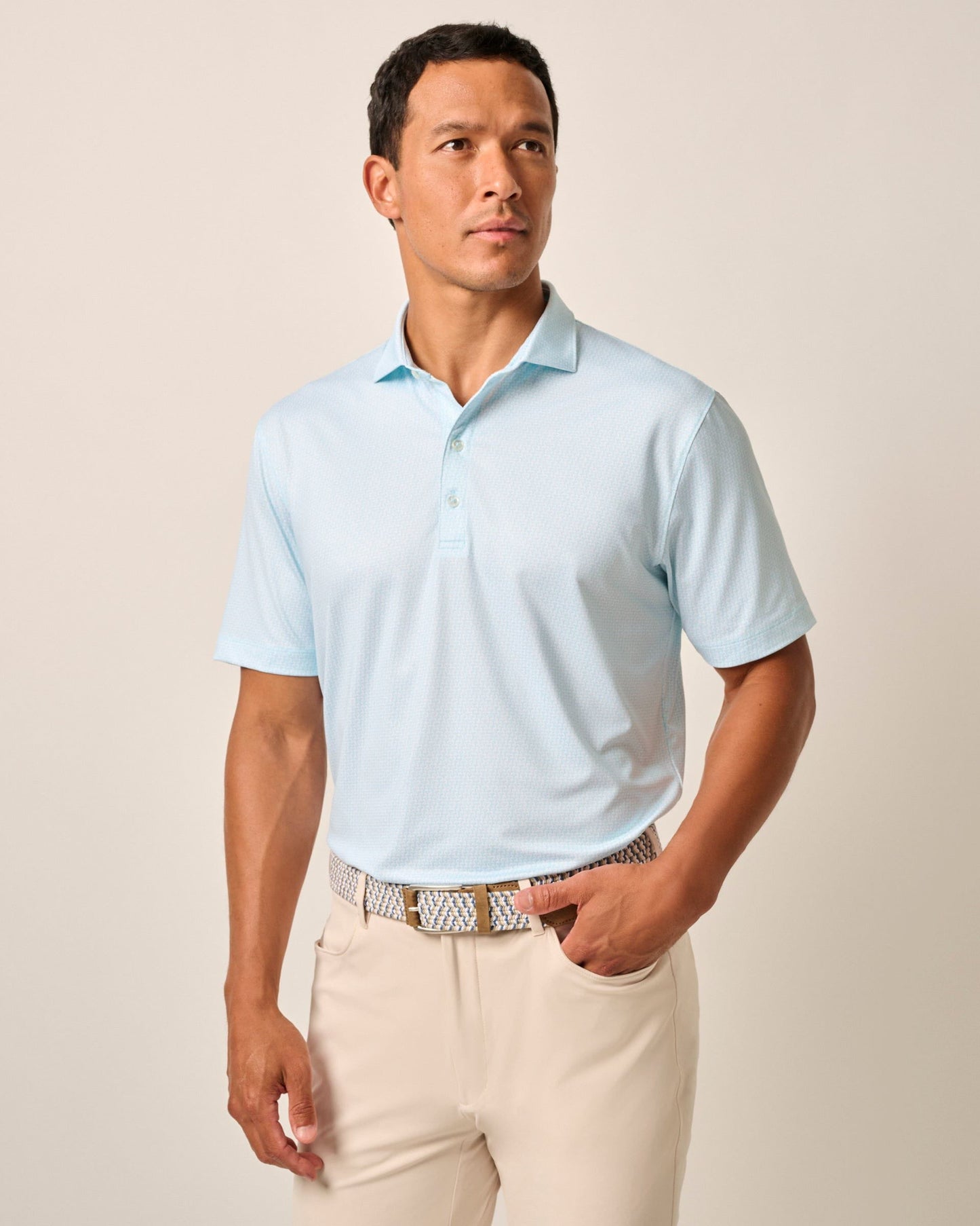 ISLAND TIMES PERF JERSEY POLO