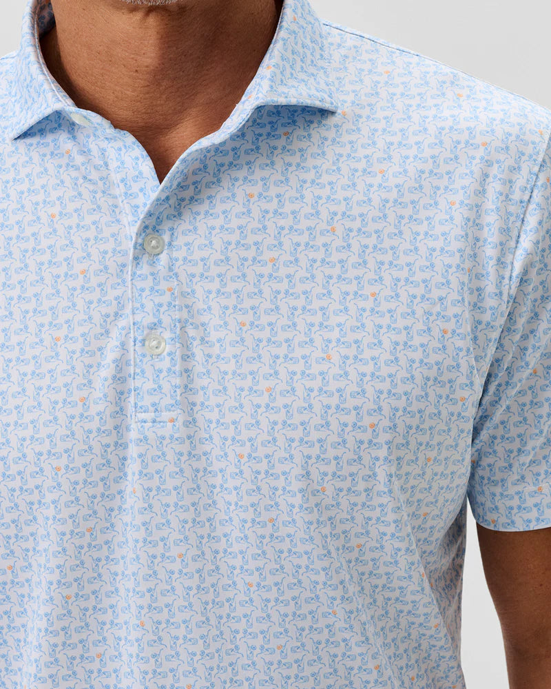 MINTY PERF JERSEY POLO