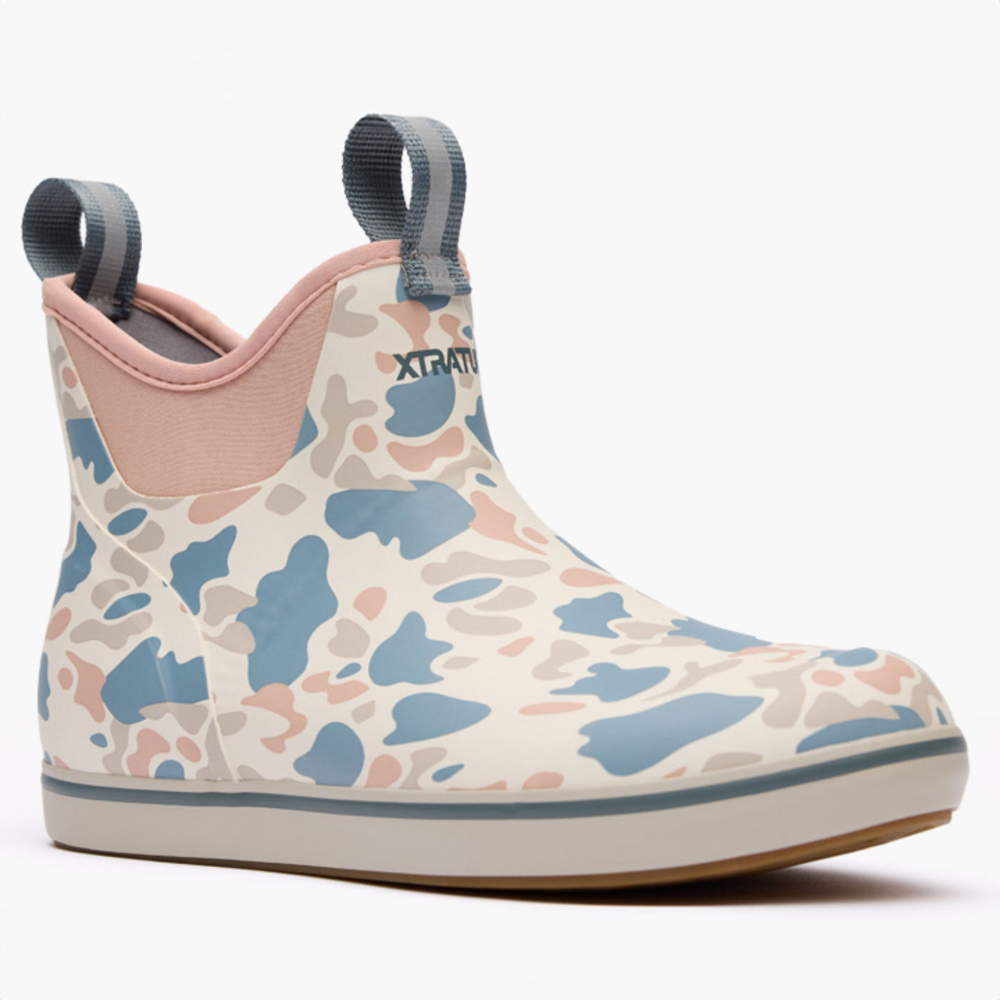 WOMEN ANKLE DECK BOOT IVORY DUCK CAMO