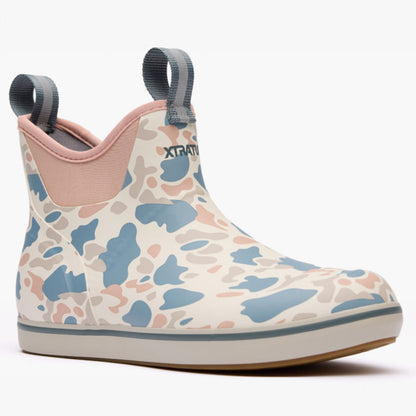 WOMEN ANKLE DECK BOOT IVORY DUCK CAMO