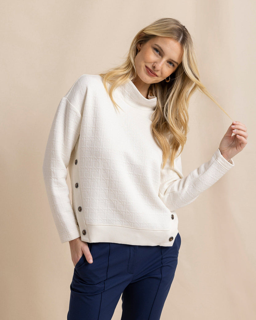 CORDELIA QUILTED PULLOVER