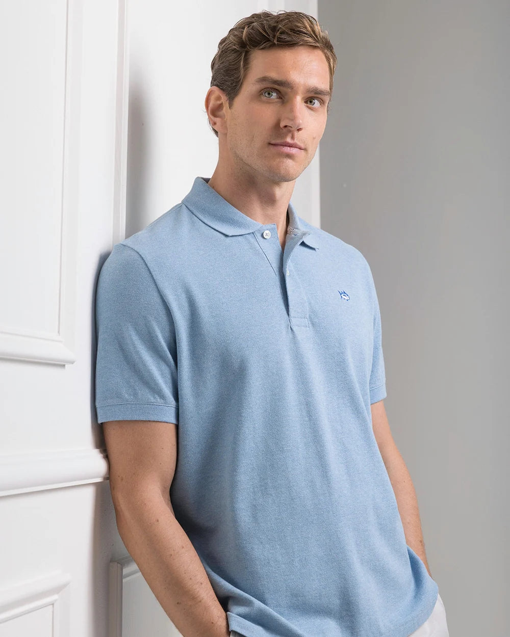 HEATHER SKIPJACK POLO SS