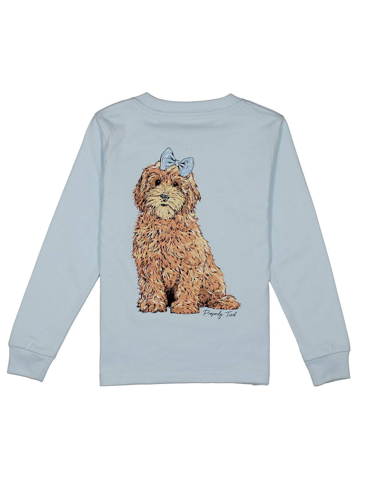 GIRLS GOLDENDOODLE LS T