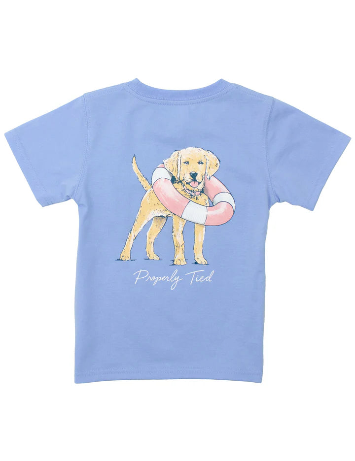 GIRLS LIFEGUARD PUP SS T