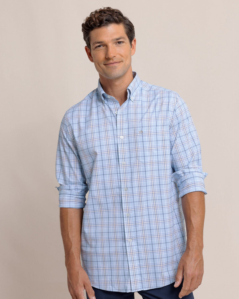RIVER POINT PLAID SPORTSHIRT LS